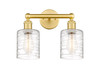 INNOVATIONS 616-2W-SG-G1113 Cobbleskill 2 14 inch Bath Vanity Light Satin Gold