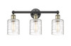 INNOVATIONS 616-3W-BAB-G1113 Cobbleskill 3 23 inch Bath Vanity Light Black Antique Brass