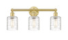 INNOVATIONS 616-3W-SG-G1113 Cobbleskill 3 23 inch Bath Vanity Light Satin Gold