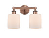 INNOVATIONS 616-2W-AC-G111 Cobbleskill 2 14 inch Bath Vanity Light Antique Copper