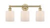 INNOVATIONS 616-3W-BB-G111 Cobbleskill 3 23 inch Bath Vanity Light Brushed Brass