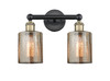 INNOVATIONS 616-2W-BAB-G116 Cobbleskill 2 14 inch Bath Vanity Light Black Antique Brass