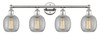 INNOVATIONS 616-4W-PN-G105 Belfast 4 33 inch Bath Vanity Light Polished Nickel