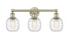 INNOVATIONS 616-3W-AB-G1013 Belfast 3 24 inch Bath Vanity Light Antique Brass