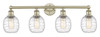 INNOVATIONS 616-4W-AB-G1013 Belfast 4 33 inch Bath Vanity Light Antique Brass