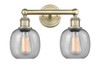 INNOVATIONS 616-2W-AB-G104 Belfast 2 15 inch Bath Vanity Light Antique Brass