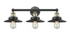 INNOVATIONS 616-3W-BAB-M6-BK Edison 3 26 inch Bath Vanity Light Black Antique Brass