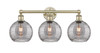 INNOVATIONS 616-3W-AB-G1213-8SM Athens Deco Swirl 3 26 inch Bath Vanity Light Antique Brass