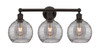 INNOVATIONS 616-3W-OB-G1213-8SM Athens Deco Swirl 3 26 inch Bath Vanity Light Oil Rubbed Bronze