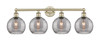 INNOVATIONS 616-4W-AB-G1213-8SM Athens Deco Swirl 4 35 inch Bath Vanity Light Antique Brass