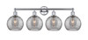 INNOVATIONS 616-4W-PC-G1213-8SM Athens Deco Swirl 4 35 inch Bath Vanity Light Polished Chrome