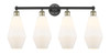 INNOVATIONS 616-4W-BAB-G651-7 Cindyrella 4 34 inch Bath Vanity Light Black Antique Brass