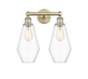 INNOVATIONS 616-2W-AB-G652-7 Cindyrella 2 16 inch Bath Vanity Light Antique Brass