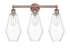 INNOVATIONS 616-3W-AC-G652-7 Cindyrella 3 25 inch Bath Vanity Light Antique Copper