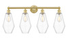 INNOVATIONS 616-4W-SG-G652-7 Cindyrella 4 34 inch Bath Vanity Light Satin Gold