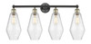 INNOVATIONS 616-4W-BAB-G654-7 Cindyrella 4 34 inch Bath Vanity Light Black Antique Brass