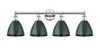 INNOVATIONS 616-4W-PN-MBD-75-GR Edison 4 34.5 inch Bath Vanity Light Polished Nickel