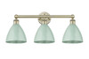 INNOVATIONS 616-3W-AB-MBD-75-SF Edison 3 25.5 inch Bath Vanity Light Antique Brass
