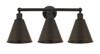 INNOVATIONS 616-3W-OB-MBC-8-OB Ballston Cone 3 26 inch Bath Vanity Light Oil Rubbed Bronze