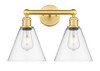 INNOVATIONS 616-2W-SG-GBC-82 Berkshire 2 17 inch Bath Vanity Light Satin Gold
