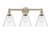 INNOVATIONS 616-3W-AB-GBC-82 Berkshire 3 26 inch Bath Vanity Light Antique Brass