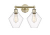 INNOVATIONS 616-2W-AB-G652-8 Cindyrella 2 17 inch Bath Vanity Light Antique Brass