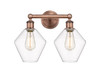 INNOVATIONS 616-2W-AC-G652-8 Cindyrella 2 17 inch Bath Vanity Light Antique Copper