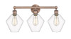INNOVATIONS 616-3W-AC-G652-8 Cindyrella 3 26 inch Bath Vanity Light Antique Copper