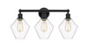 INNOVATIONS 616-3W-BK-G652-8 Cindyrella 3 26 inch Bath Vanity Light Matte Black