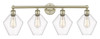 INNOVATIONS 616-4W-AB-G652-8 Cindyrella 4 35 inch Bath Vanity Light Antique Brass