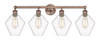 INNOVATIONS 616-4W-AC-G652-8 Cindyrella 4 35 inch Bath Vanity Light Antique Copper