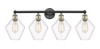 INNOVATIONS 616-4W-BAB-G652-8 Cindyrella 4 35 inch Bath Vanity Light Black Antique Brass