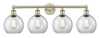 INNOVATIONS 616-4W-AB-G122-8 Athens 4 35 inch Bath Vanity Light Antique Brass