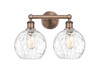 INNOVATIONS 616-2W-AC-G1215-8 Athens Water Glass 2 17 inch Bath Vanity Light Antique Copper