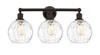 INNOVATIONS 616-3W-OB-G1215-8 Athens Water Glass 3 26 inch Bath Vanity Light Oil Rubbed Bronze