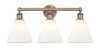 INNOVATIONS 616-3W-AC-GBC-81 Berkshire 3 26 inch Bath Vanity Light Antique Copper