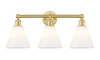 INNOVATIONS 616-3W-SG-GBC-81 Berkshire 3 26 inch Bath Vanity Light Satin Gold