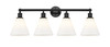 INNOVATIONS 616-4W-BK-GBC-81 Berkshire 4 35 inch Bath Vanity Light Matte Black