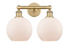 INNOVATIONS 616-2W-BB-G121-8 Athens 2 17 inch Bath Vanity Light Brushed Brass