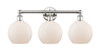 INNOVATIONS 616-3W-PN-G121-8 Athens 3 26 inch Bath Vanity Light Polished Nickel