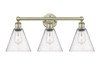 INNOVATIONS 616-3W-AB-GBC-84 Berkshire 3 26 inch Bath Vanity Light Antique Brass