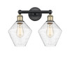 INNOVATIONS 616-2W-BAB-G654-8 Cindyrella 2 17 inch Bath Vanity Light Black Antique Brass