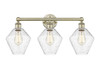 INNOVATIONS 616-3W-AB-G654-8 Cindyrella 3 26 inch Bath Vanity Light Antique Brass