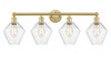 INNOVATIONS 616-4W-SG-G654-8 Cindyrella 4 35 inch Bath Vanity Light Satin Gold