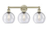 INNOVATIONS 616-3W-AB-G124-8 Athens 3 26 inch Bath Vanity Light Antique Brass