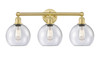 INNOVATIONS 616-3W-SG-G124-8 Athens 3 26 inch Bath Vanity Light Satin Gold