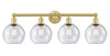 INNOVATIONS 616-4W-SG-G124-8 Athens 4 35 inch Bath Vanity Light Satin Gold