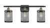 INNOVATIONS 516-3W-BAB-M18-BK Nestbrook 3 26 inch Bath Vanity Light Black Antique Brass