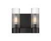 INNOVATIONS 429-2W-BK-G429-8CL Empire 2 10.5 inch Bath Vanity Light Matte Black