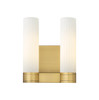 INNOVATIONS 429-2W-BB-G429-11WH Empire 2 10.5 inch Bath Vanity Light Brushed Brass